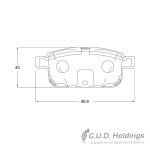 Kbc Brake Pads Rear For Suzuki Baleno Swift Vitara SX4