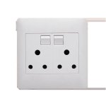 Apollo Socket 2X16A 100X100 Wht