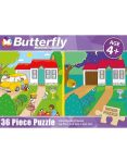 A4 Day And Night Wooden Puzzle 36-PIECE Set