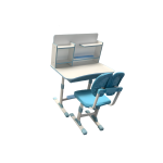 Kids Ergonomic Height Adjustable Study Desk With Bookshelf And Chair K754
