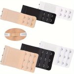6PCS Comfort Fit Bra Extenders For Women - Adjustable Elastic Strap Soft Undergarment Accessories In Assorted Colors