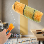 Yellow Woven Synthetic Paint Roller