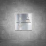Reception Sign D01 - Brushed Stainless Steel