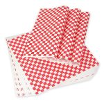 100PCS Deli Paper Sheets 12X12" Premium Food Basket Liners Grease Resistant Wax Paper Sheets For Food Classic Checkered Sandwich