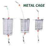 2PCS Stainless Steel Cage Style Fishing Nest Builders