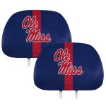 Fanmats 62057 Ole Miss Rebels Printed Head Rest Cover Set - 2 Pieces