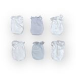 6-PACK Baby Basic Mittens - House Print