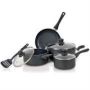 Bennett Read 8 Piece Starter Cookware Set Includes A 16CM Sauce Pan 20CM Casserole Pot 24CM Casserole Pot 24CM Frying Pan 3 Precision-fit Tempered