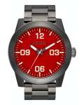 Nixon Corporal Stainless Steel Men's Watch - Red Gunmetal
