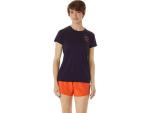 ASICS Women's Fujitrail Logo Ss Top- Night Shade - LG