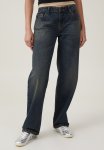 Cotton On Low Rise Straight Jean - Rust Blue