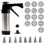 Black Stainless Steel Biscuit Press Set