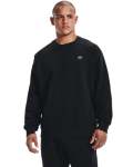 Men's Ua Rival Fleece Crew - Black Onyx White - 001 XS