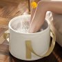 Portable & Collapsible Foot Soak Tub - Unscented Non-electric With Reinforced Handles For Easy Carry