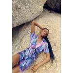 Florence Dress Watercolour Waves - L