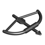 Parts Minifigure Weapon Bow Longbow With Arrow Drawn 4499 - Black