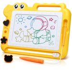 Aituitui Magnetic Drawing Board Toddler Toys Gift For 2 3 Year Old Girls Boys Sketch Writing Doodle Pad Age 2-4 Travel Games Edu