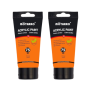 Acrylic Paint 75ML - Orange Yellow 2 Pack