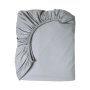 Queen Grey Fitted Sheet 144Tc