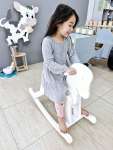 Festive Fever – Wooden Rocking Horse