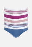 Jockey 5 Pack Printed Bikini - Blue stripe pink refined vintage Pink