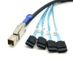 MICROWORLD External MINI Sas To 4 Sata 2MTR