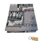 Smte Luxurious Microfiber Bed SHEETS:150X189CM And Smte Keyring Grey Berlin With Keychain