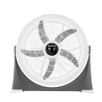 Taurus Fan Floor 5 Blade Plastic White 50CM 120W "viento" Locally Produced