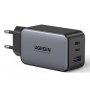 UGREEN 65W GaN 3-Port PD Wall Charger Black Quick Charge