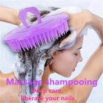 Scalp Massaging Shampoo Brush - Gentle Hair & Scalp Cleanser Detangling Comb For All Hair Types