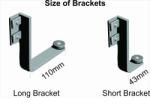Easy Rail Mounting Bracket Set Short