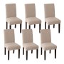 Removable Dining Chair Covers Set Of 6 Khaki