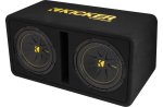 KICKER 50DCWC102 2-OHM Ported Enclosure With Two 10" Compc Subwoofers 1000 Watts
