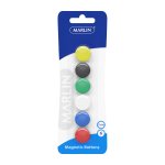 Marlin Magnetic Buttons 6'S Assorted Colours Pack Of 12
