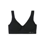 Bamboo Padded Shaper Crop Bra Assorted - Medium Black