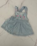 Naartjie Light Blue Denim Dress 0 3M