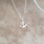 Anna 925 Sterling Silver Anchor Dainty Necklace 9X12MM 45CM Chain