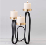 Black And Gold Aluminium Candelabra 470MM X 280MM X 280MM