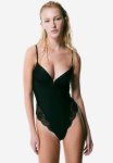 Light Shape Super Push-up Thong Body - Black