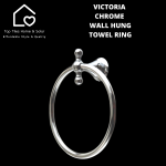 Victoria Chrome Wall Hung Towel Ring