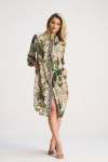 Harley Resort Print Shirt Dress - Green XXL