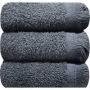 Fringe Guest Towel 30X50CM 3-PACK Castle Grey