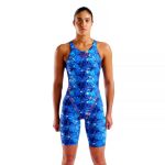 Arena Womens St Next Full Body Short Leg Open Back Limited Edition Splashy