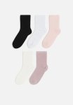 5 Pack Socks - Black & Pink