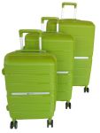 Mooistar Unbreakable Travel Luggage 3 Piece Suitcases Spinner - Lime Green