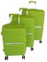 Mooistar Unbreakable Travel Luggage 3 Piece Suitcases Spinner - Lime Green
