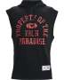 Men's Project Rock Charged Cotton Fleece Sleeveless Hoodie - Black / Sm