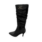 Sissy Boy Ladies Cassandra Heel Boots In Black - Black 8