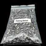 50PCS Fishing Swivel Rings 8 Shaped Fishing Lure Connectors Fishing Tackle Accessories