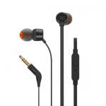 JBL In-ear Headphone And MIC Wired Black T110BLK